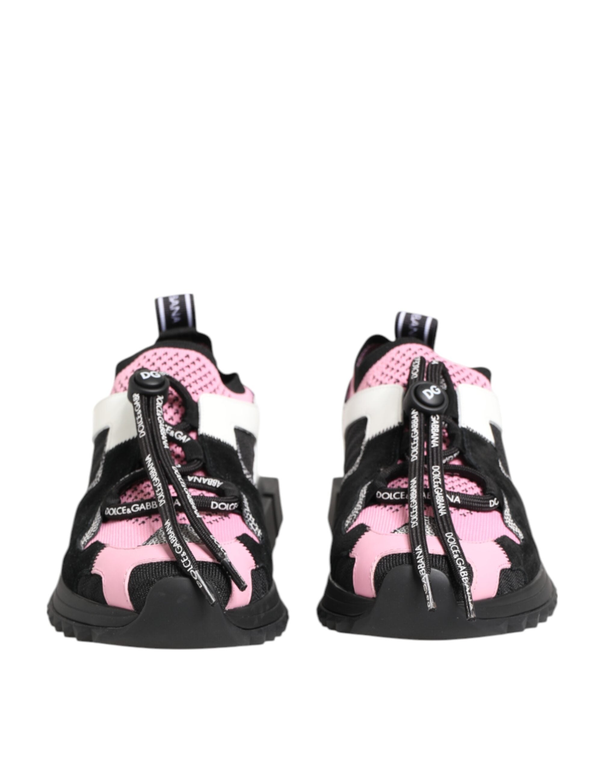 Dolce & Gabbana Pink Mesh Sorrento Trekking Sneakers Shoes