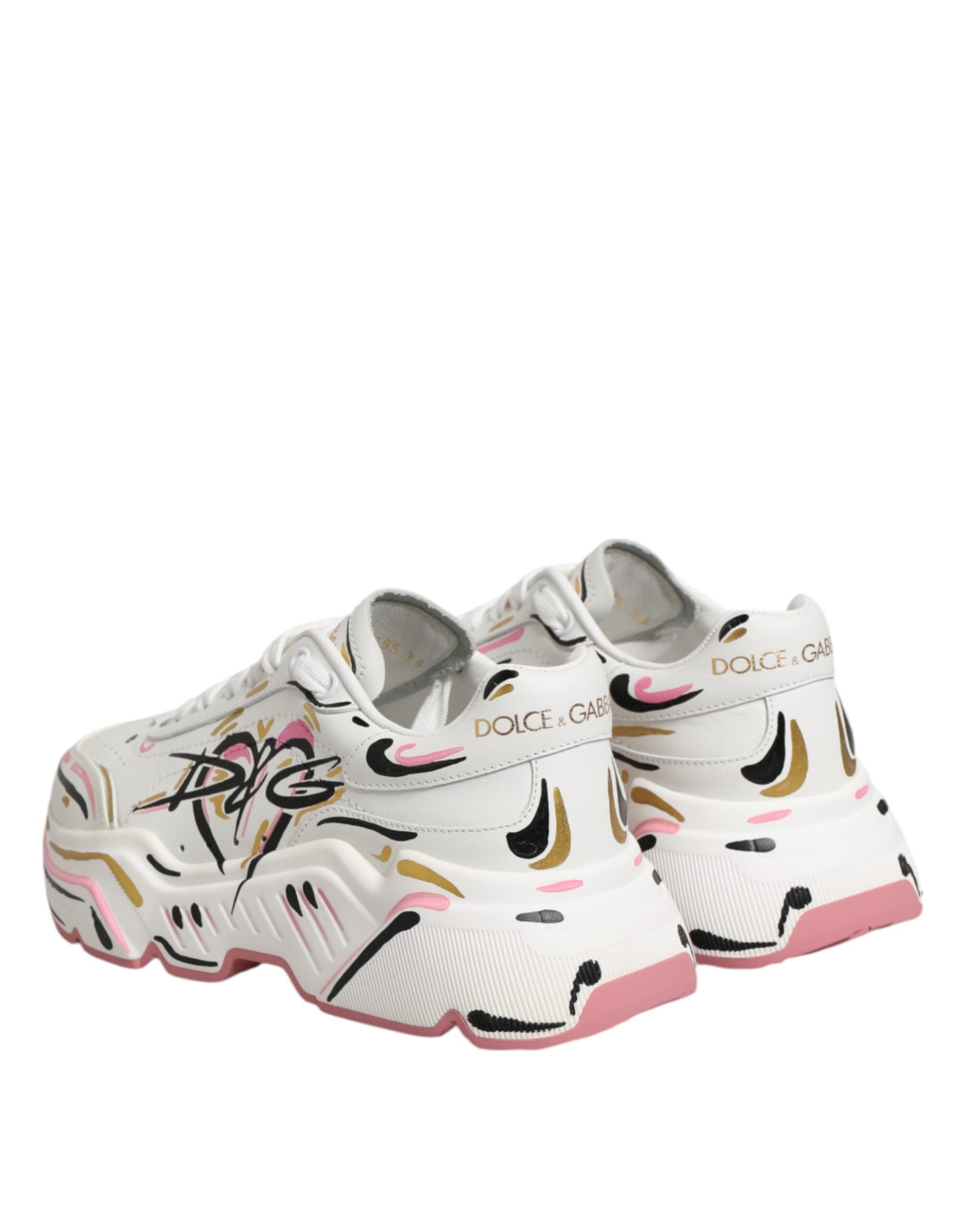 حذاء رياضي DAYMASTER متعدد الألوان مطلي يدويًا من Dolce & Gabbana
