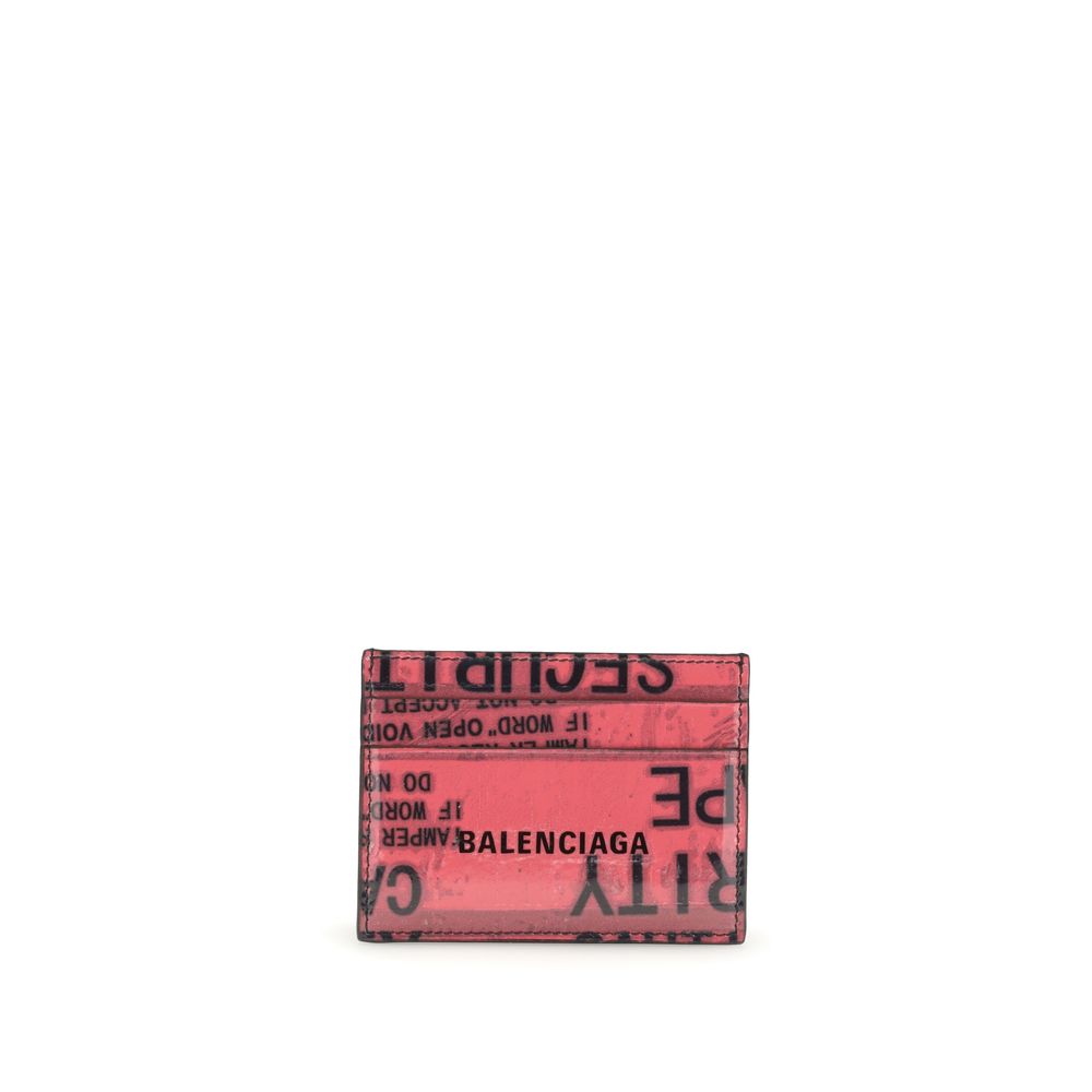 Balenciaga Red Calf Leather Bos Taurus Wallet
