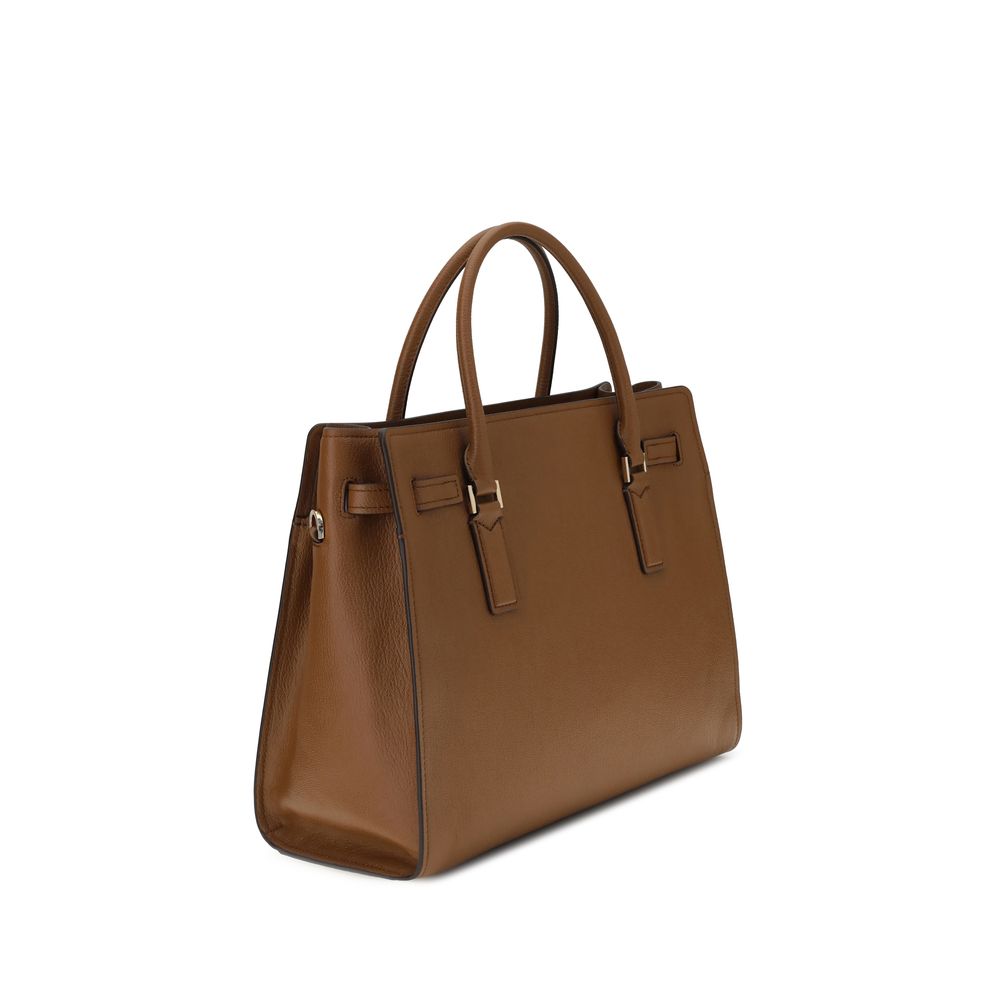Michael Kors Black Calf Leather Bos Taurus Shoulder Bag