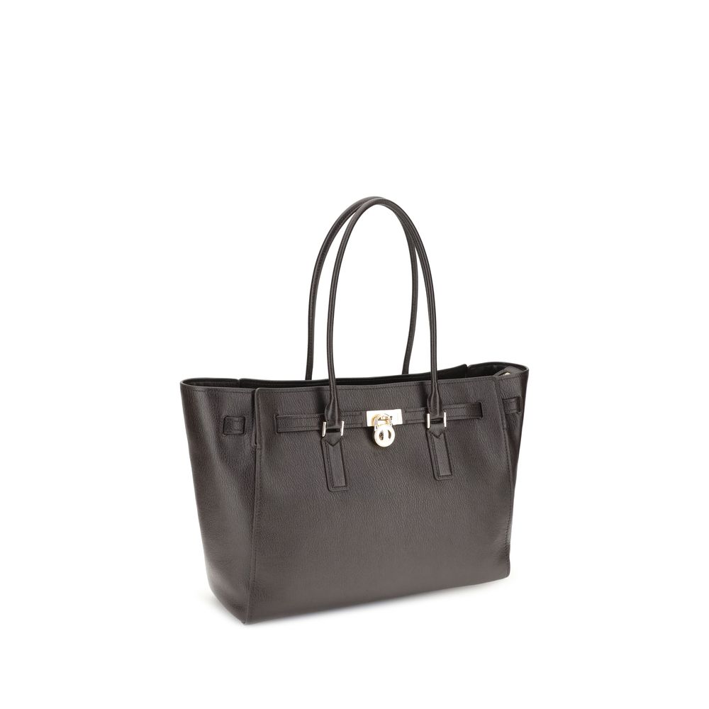 Michael Kors Brown Calf Leather Bos Taurus Shoulder Bag
