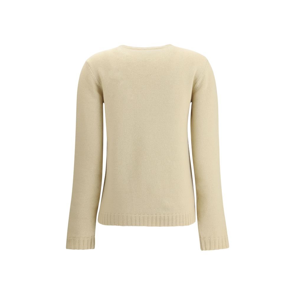 Valentino Beige Fleece Wool Sweatshirt - Luxe Marca