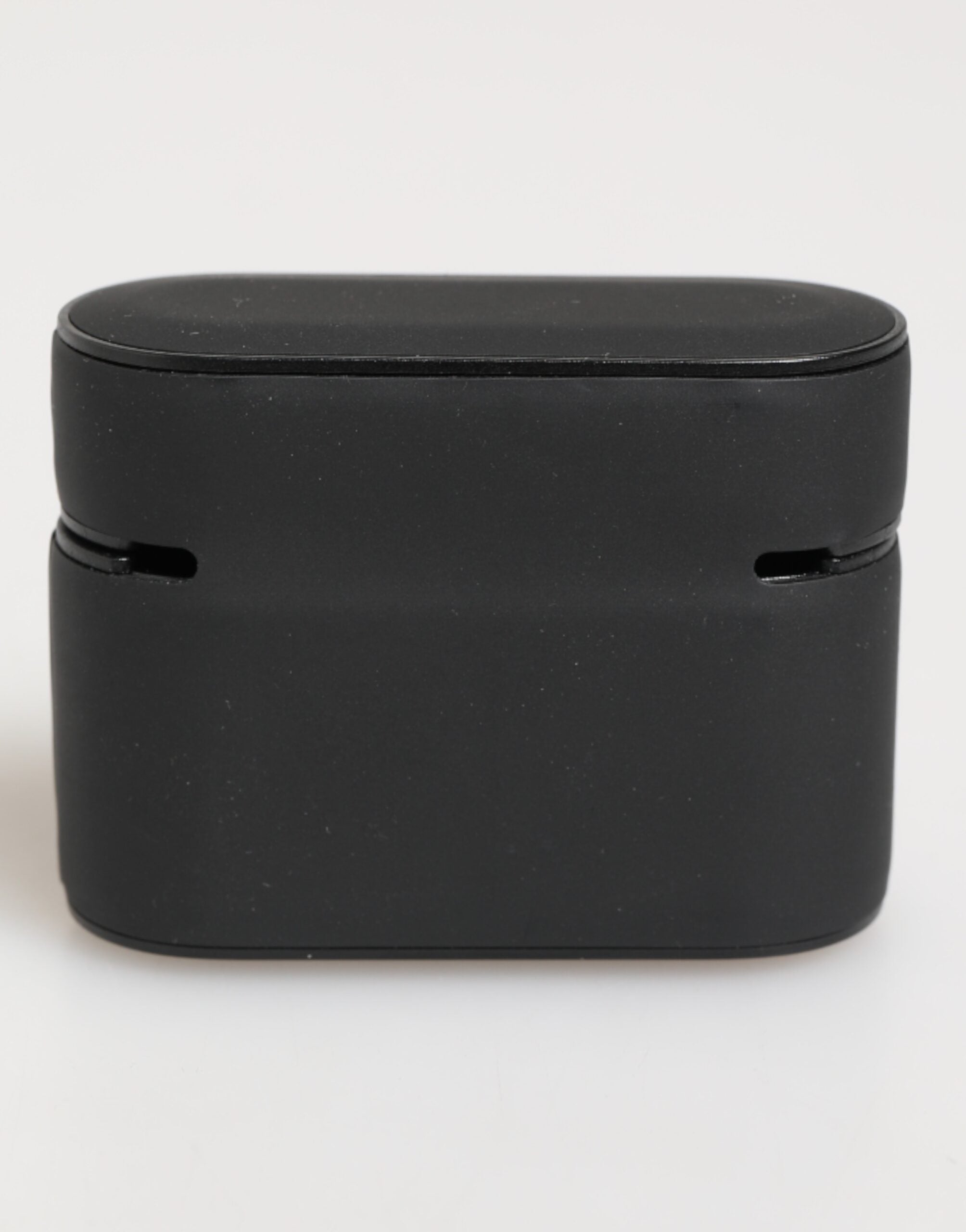 حافظة سماعات Airpods من دولتشي آند غابانا، باللون الأسود والبرتقالي، من المطاط المنقوش بشعار دولتشي آند غابانا