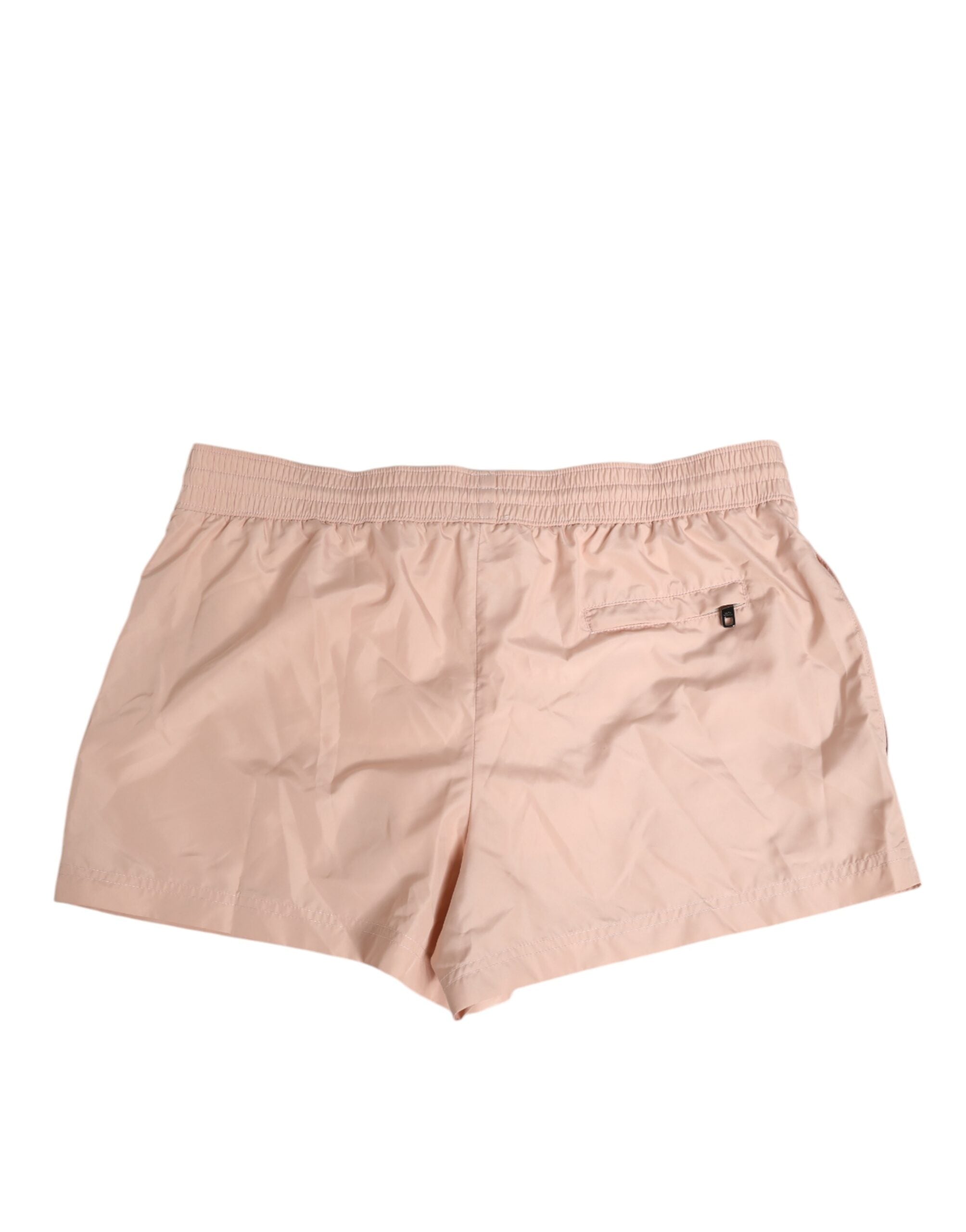 Dolce & Gabbana Pink Drawstring Beachwear Men Shorts Swimwear