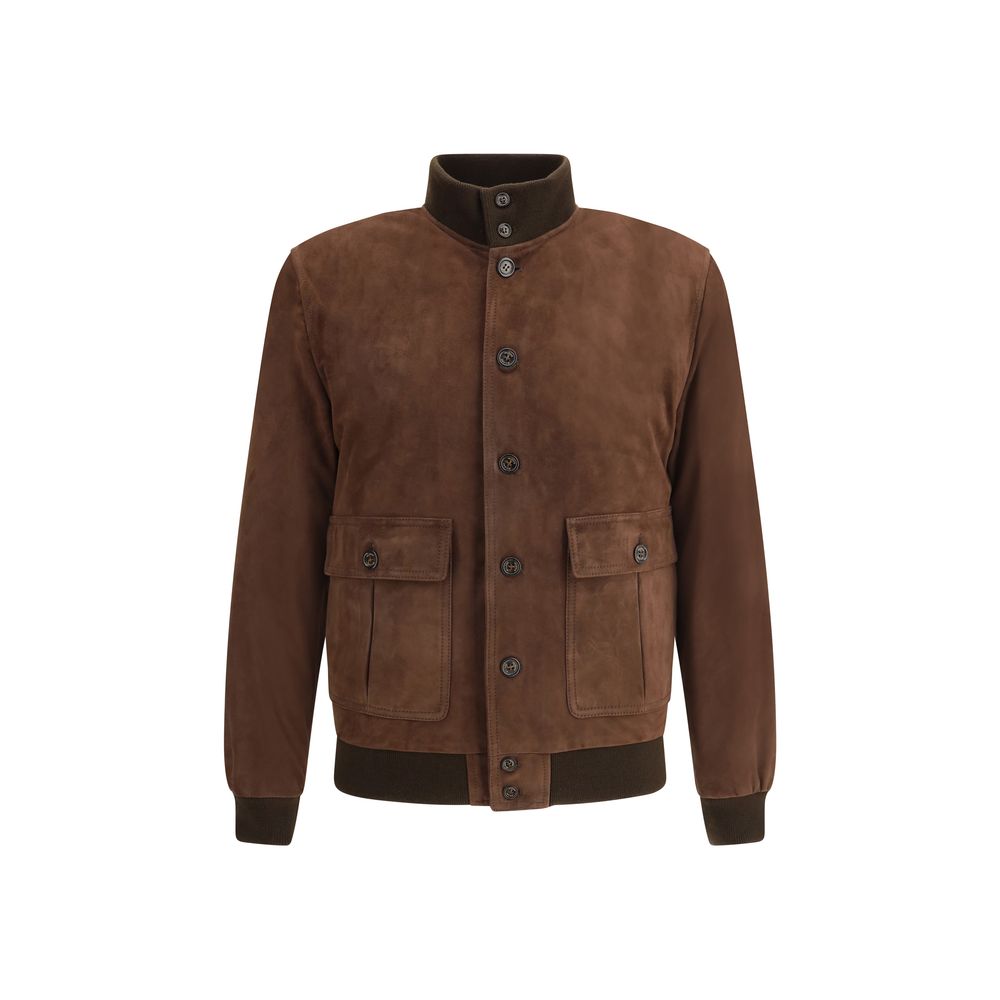 Valstar Brown Calf Leather Bos Taurus Bomber