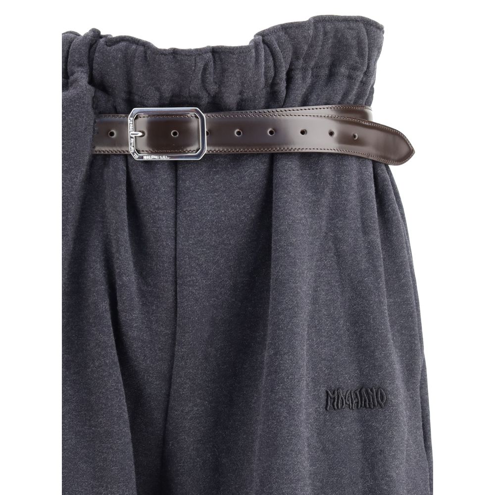 Magliano Gray Cotton Casual Pants