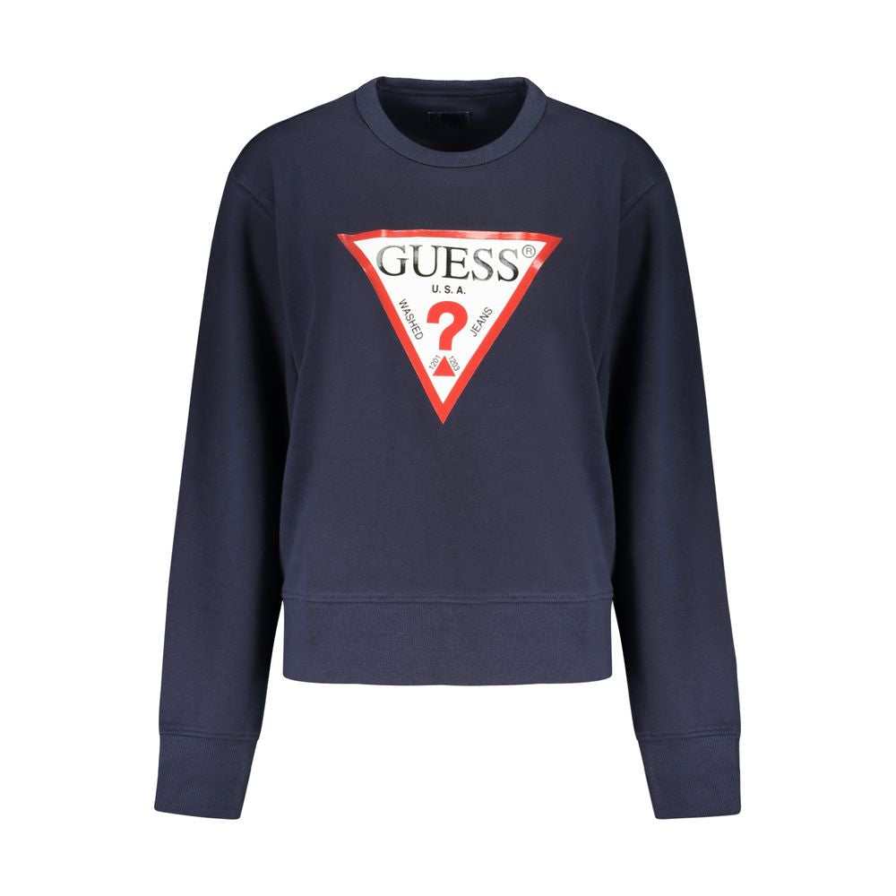 Guess Jeans Blue Cotton Women Sweatshirt