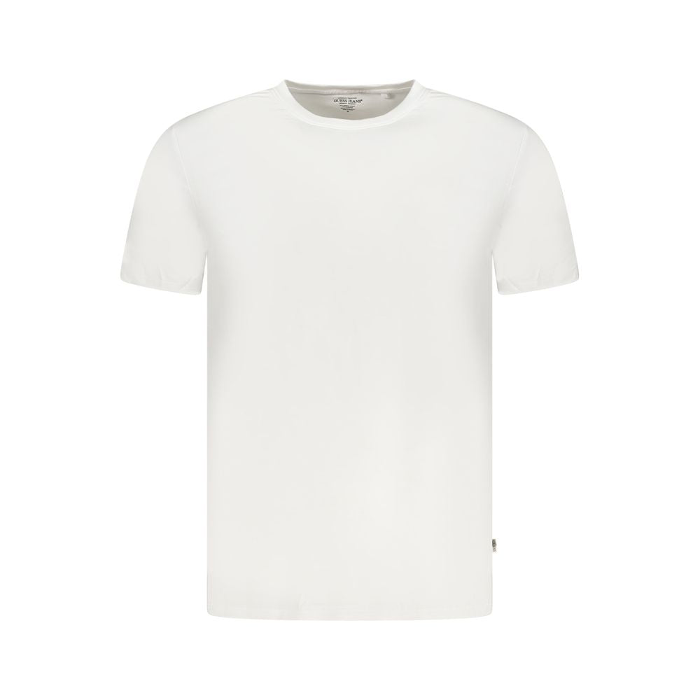 Guess Jeans Bianco Modal Men T-Shirt