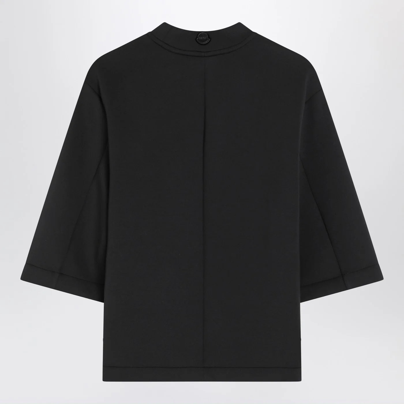 Moncler X Edward Enninful Black top with asymmetric hem