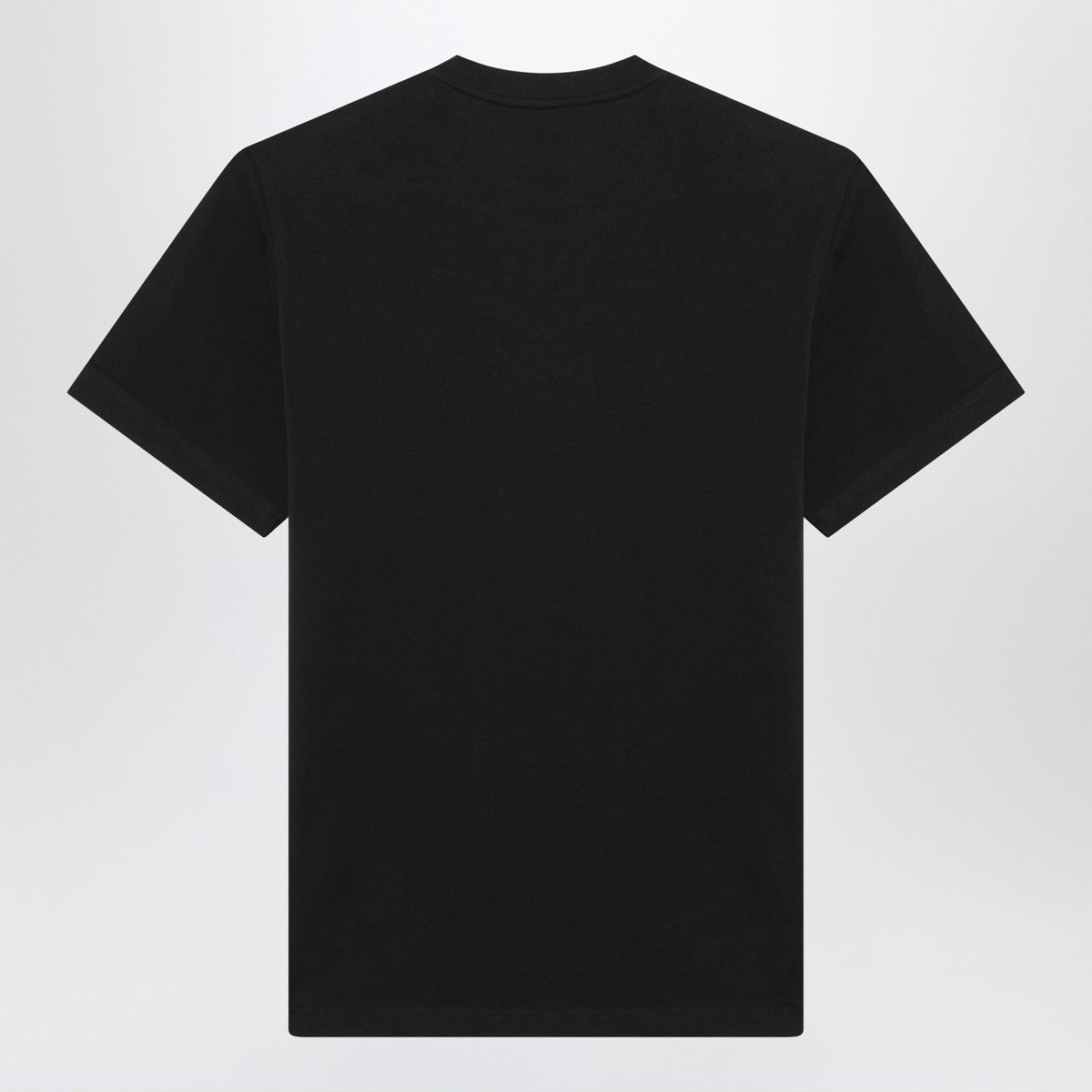 Moncler Moncler Blue T-shirt with embroidered tricolor logo