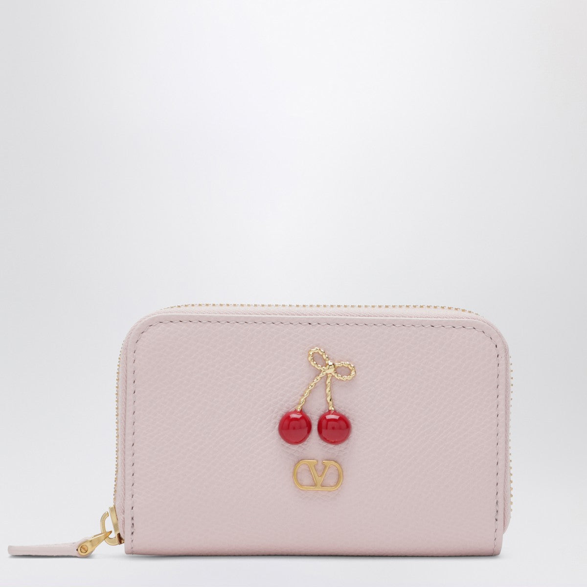 Valentino Valentino Quartz pink Cherryfic zip-around wallet