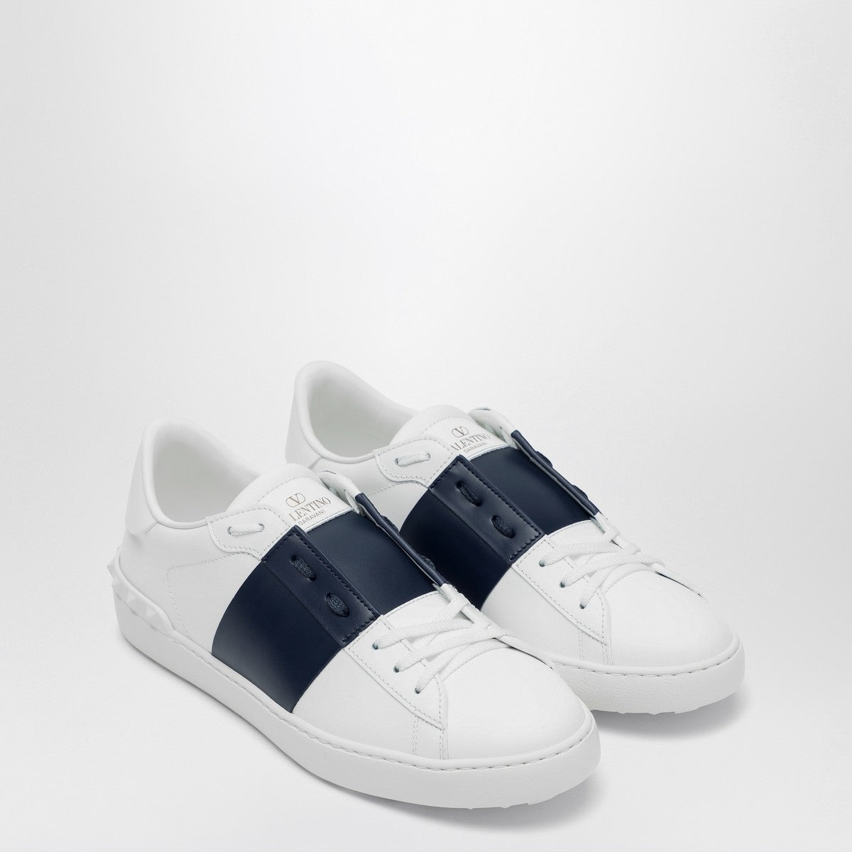 Valentino Garavani Valentino Garavani White/Dark blue Open sneaker