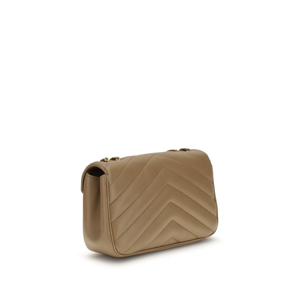 Saint Laurent Beige Calf Leather Bos Taurus Shoulder Bag