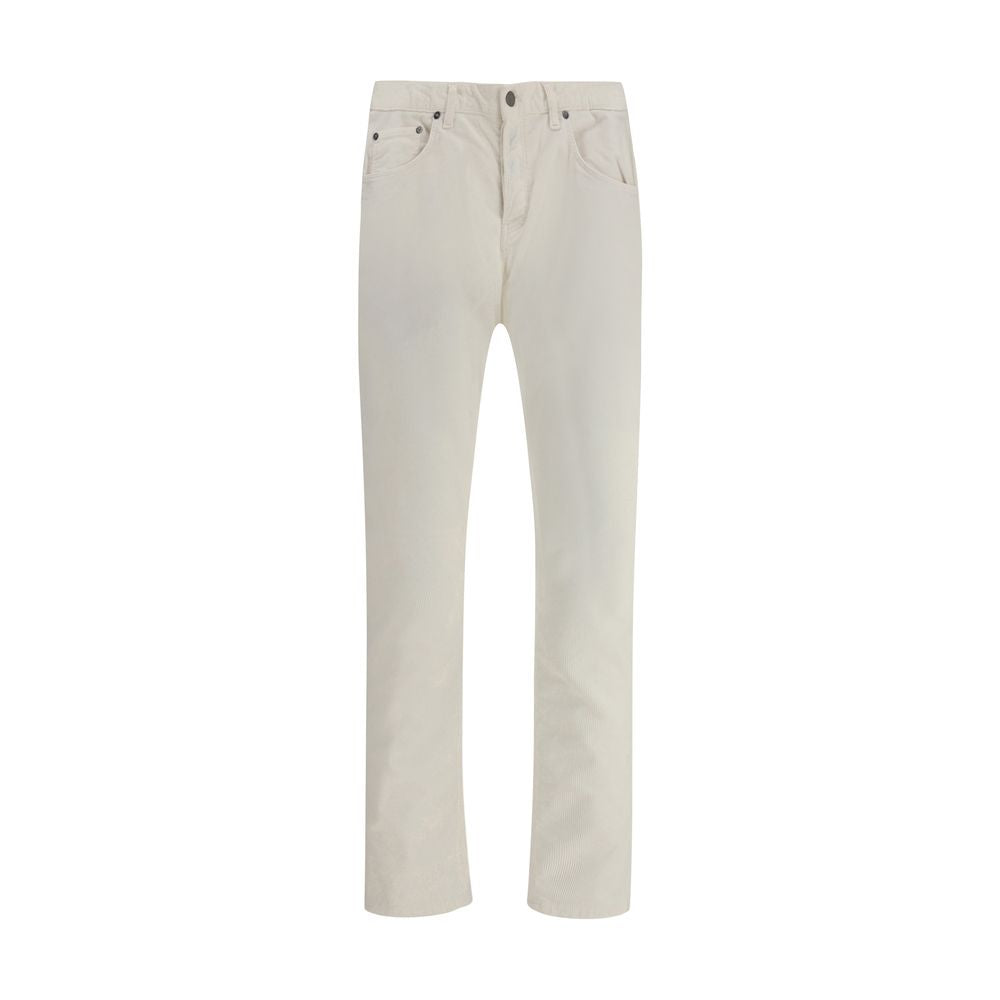 PT Torino White Cotton Pants