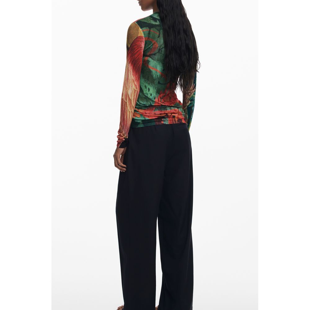 Desigual Green Viscose Sweater