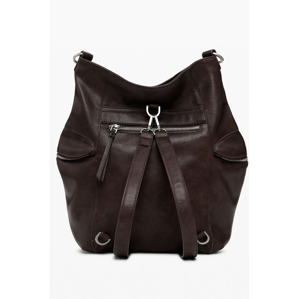 Desigual Brown Polyethylene Women Backpack
