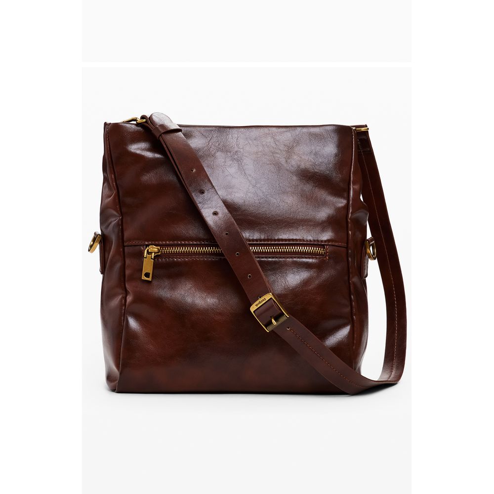 Desigual Brown Polyethylene Women Handbag