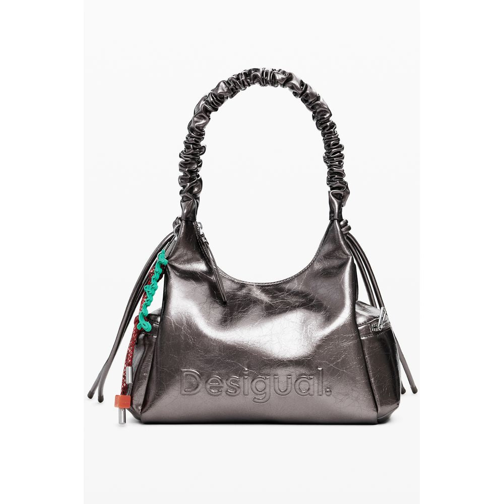 Desigual Bronzo Polyurethane Women's Shoulder Bag