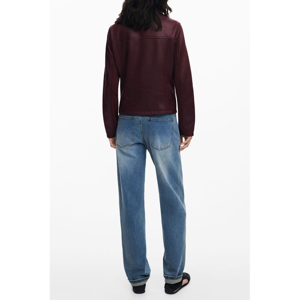 جاكيت نسائي من البوليستر الأحمر من ديزيجوال