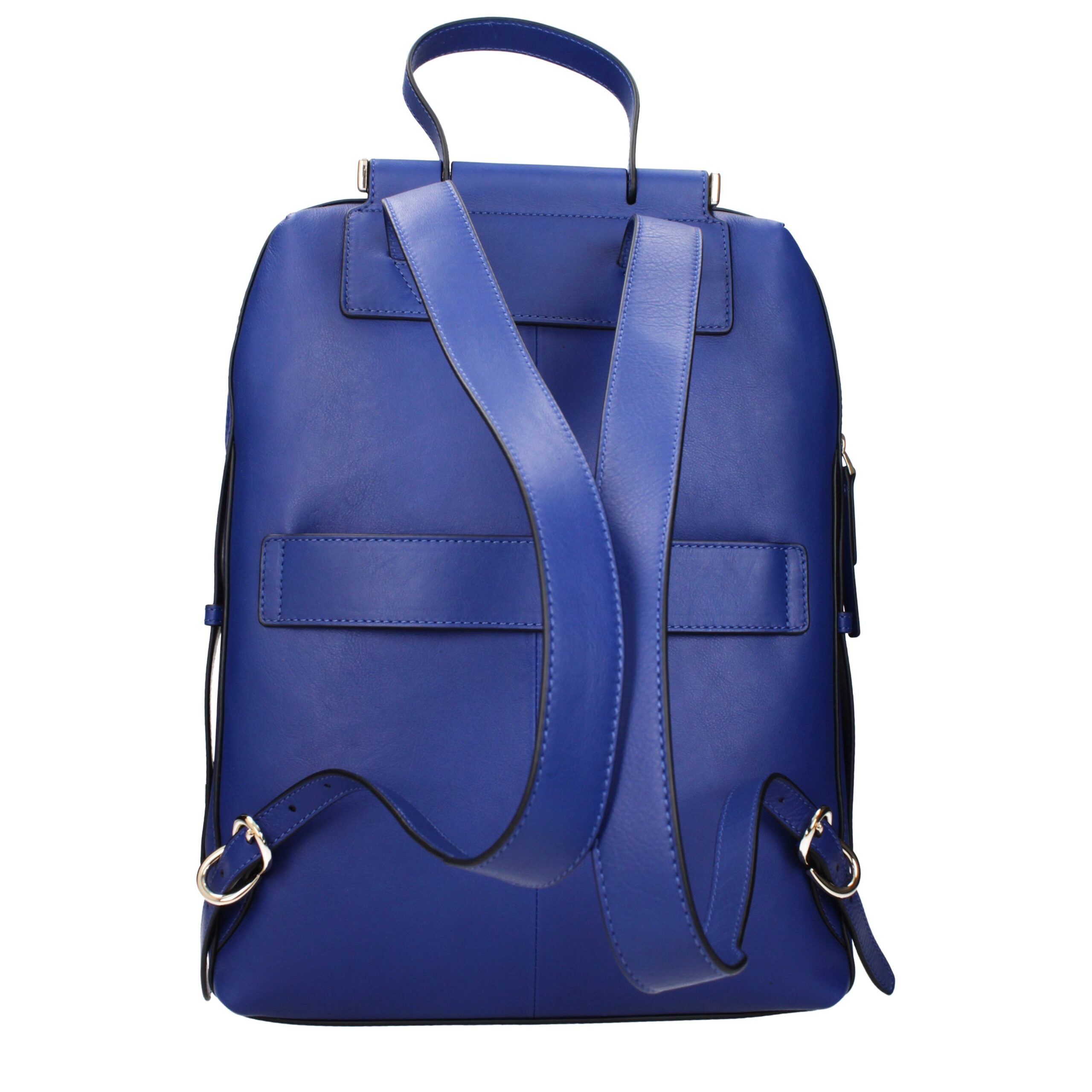 Piquadro Blue Leather Backpack