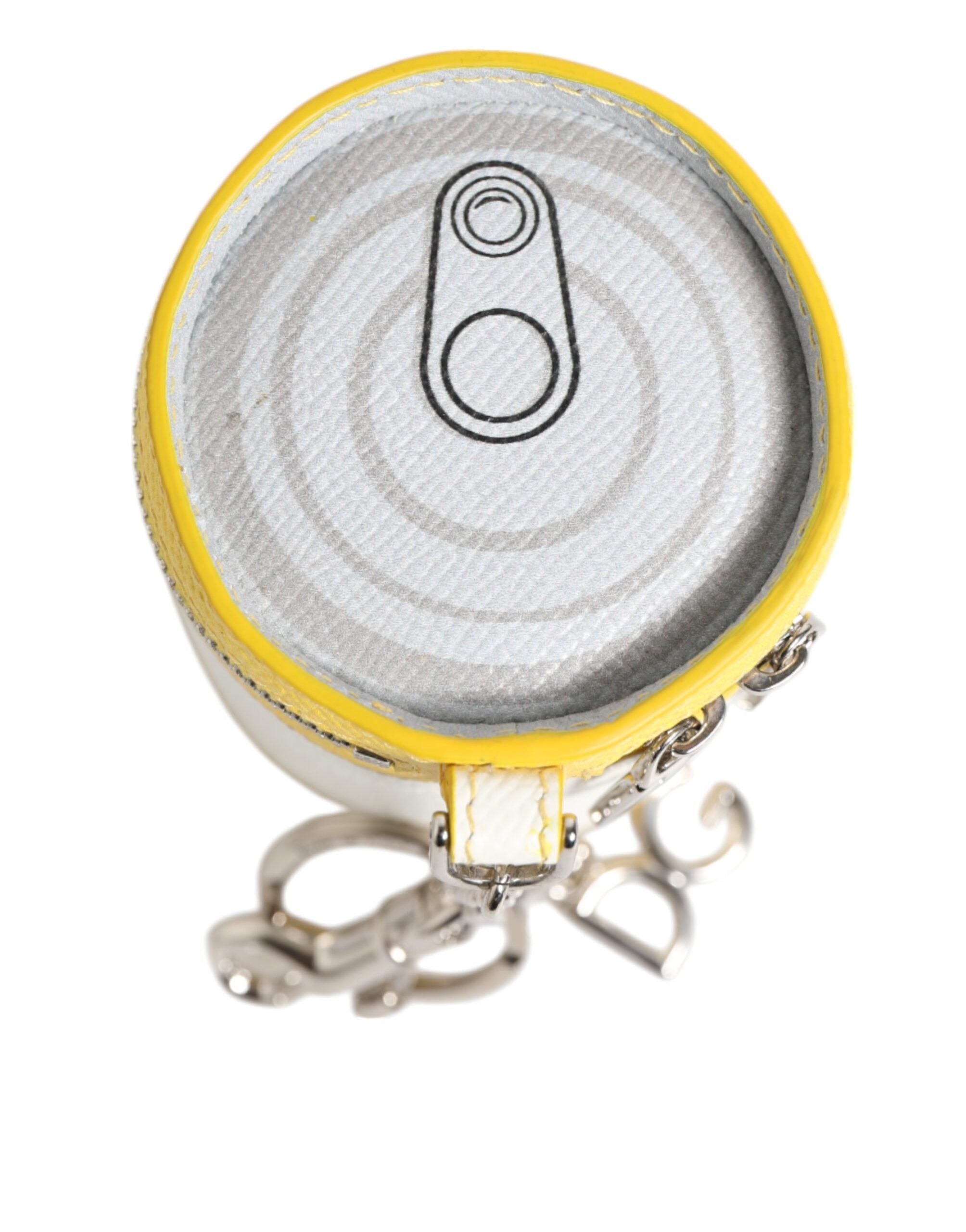 Dolce & Gabbana Amore Leather Multicolor Bag Charm Coin Case Keychain Keyring