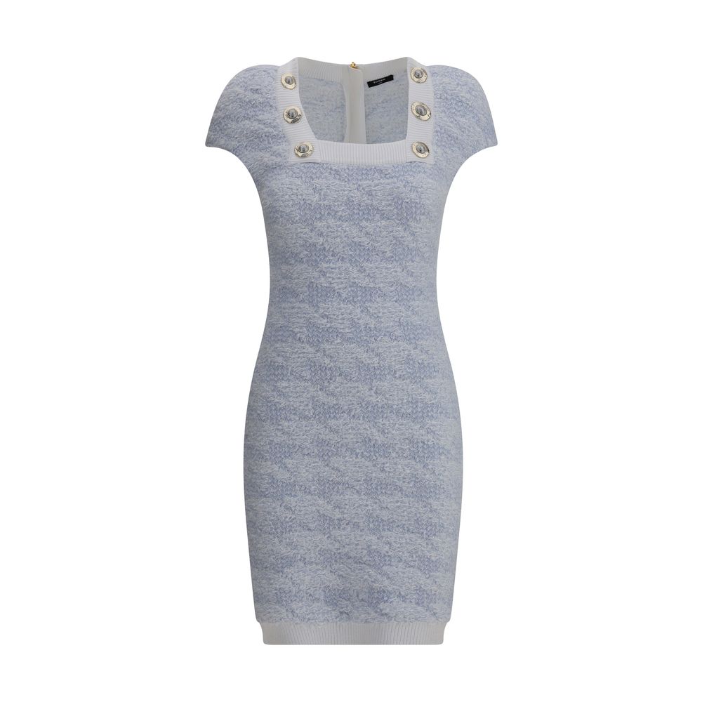 Balmain Blue Polyamide Casual Dress