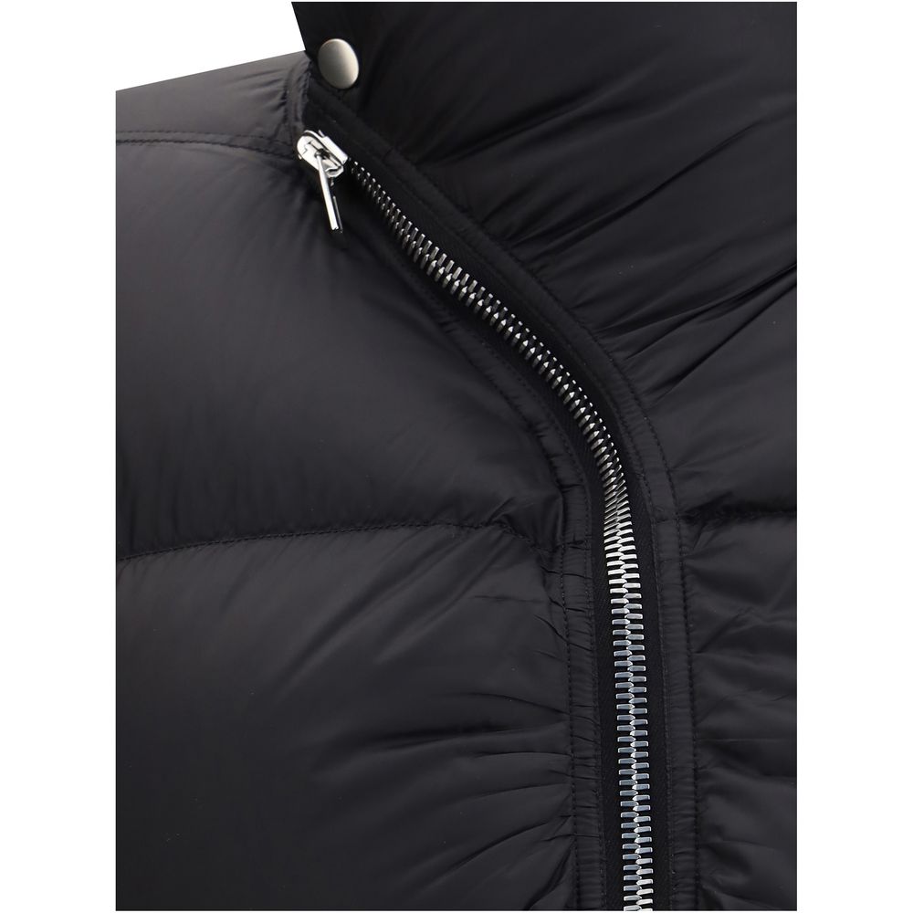 Rick Owens Black Polyamide Jackets And Coat