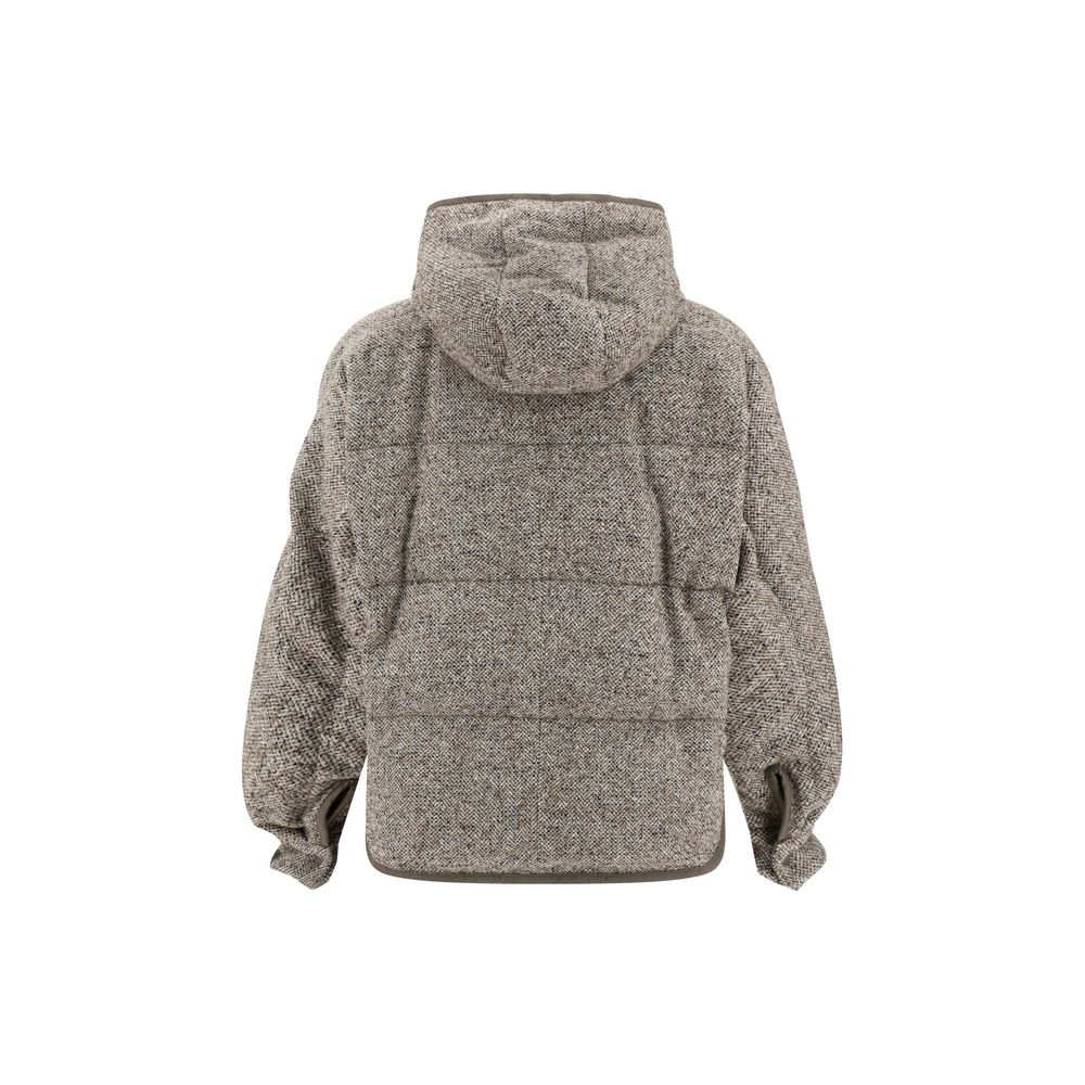 Brunello Cucinelli Brown Fleece Wool Coat