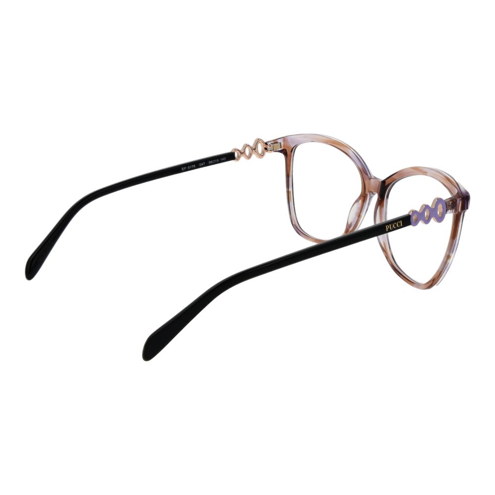 Emilio Pucci Brown Plastic Glasses (Frames) - Luxe Marca