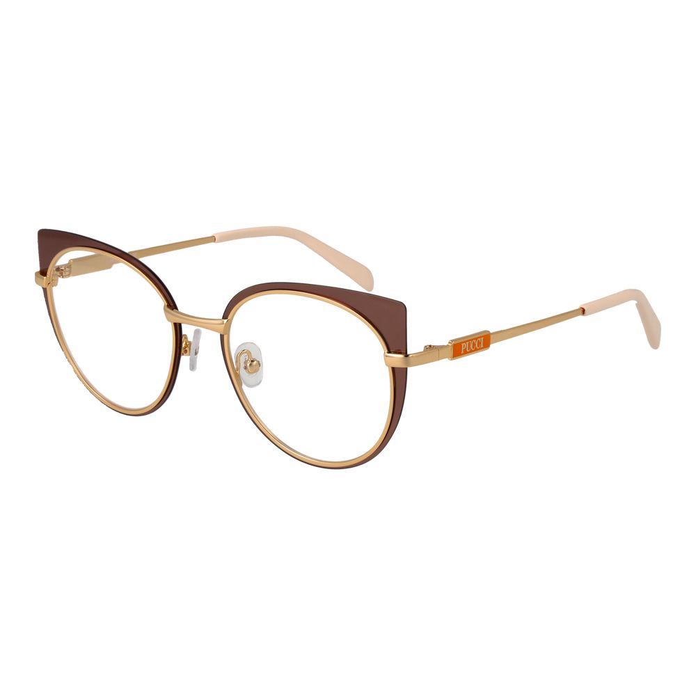 Emilio Pucci Brown Metal Glasses (Frames) - Luxe Marca