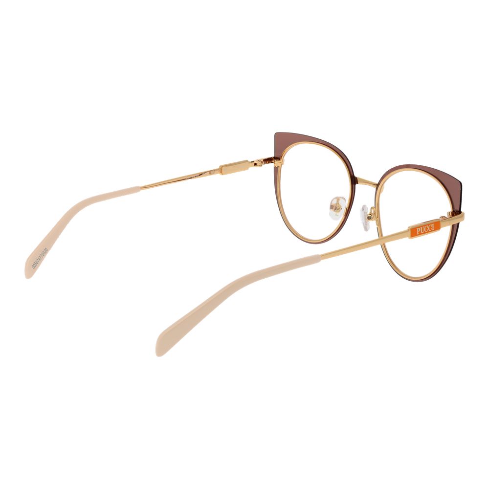 Emilio Pucci Brown Metal Glasses (Frames) - Luxe Marca