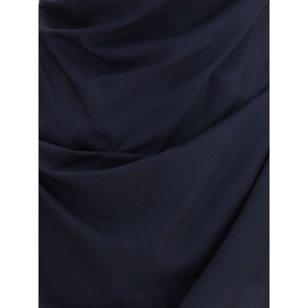 Vivienne Westwood Blue Wool Casual Dress