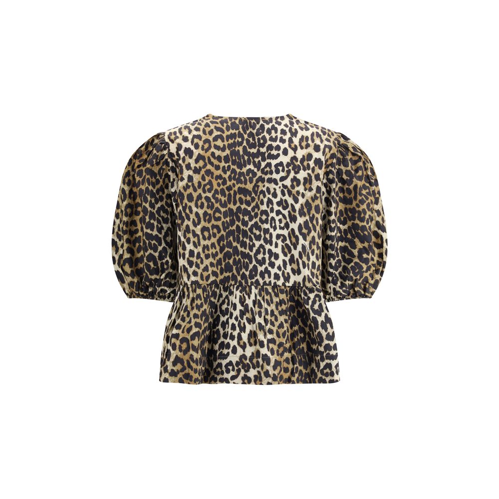 Ganni Multicolor Cotton Pattern Shirt
