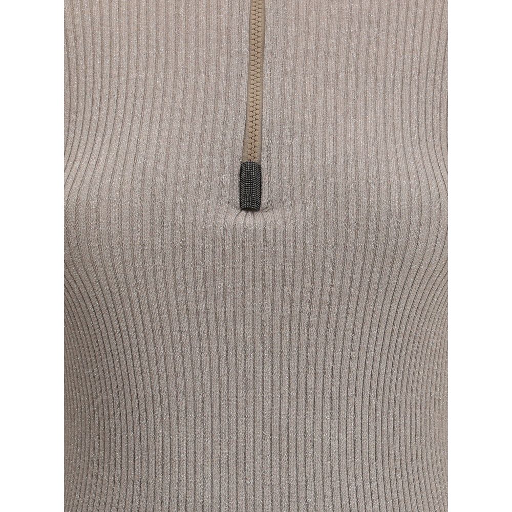 Brunello Cucinelli Brown Cashmere Sweatshirt