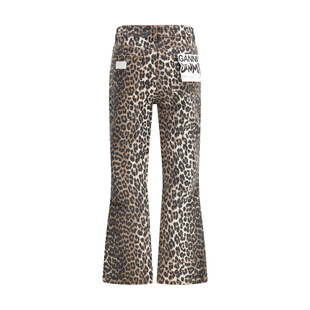 Ganni Multicolor Cotton Casual Pants