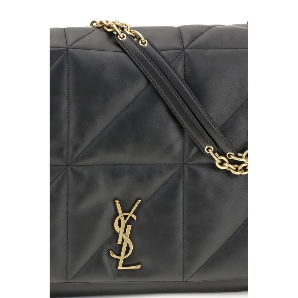 Saint Laurent Black Lamb Ovis Aries Aries Shoulder Bag