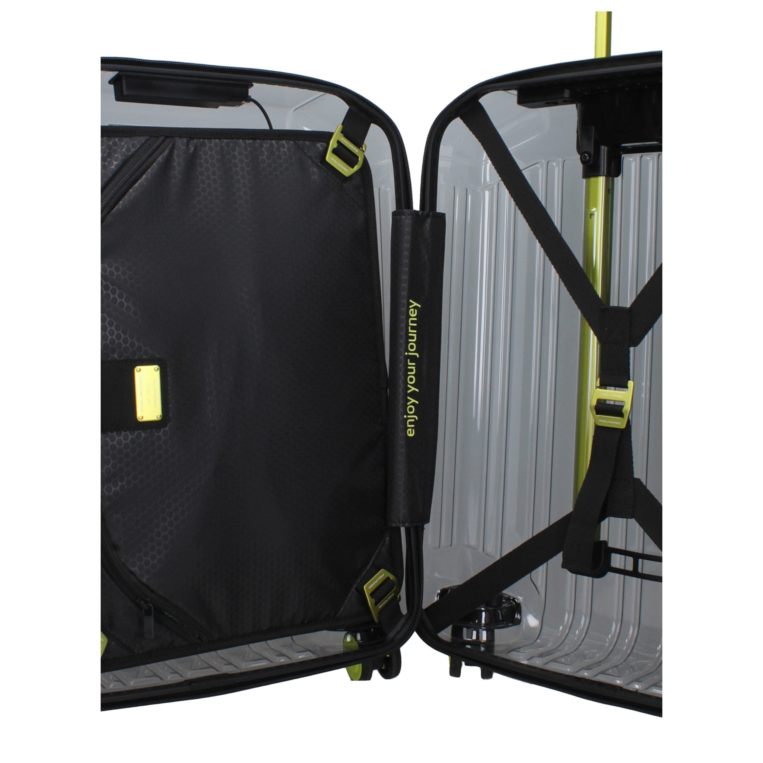 Piquadro Gray Polycarbonate Luggage And Travel
