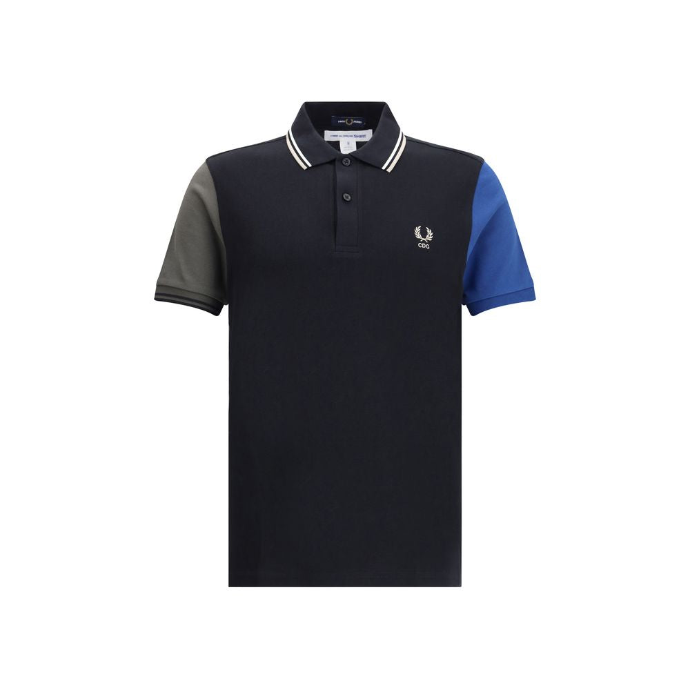 Comme Des Garçons Black Cotton Polo Shirt