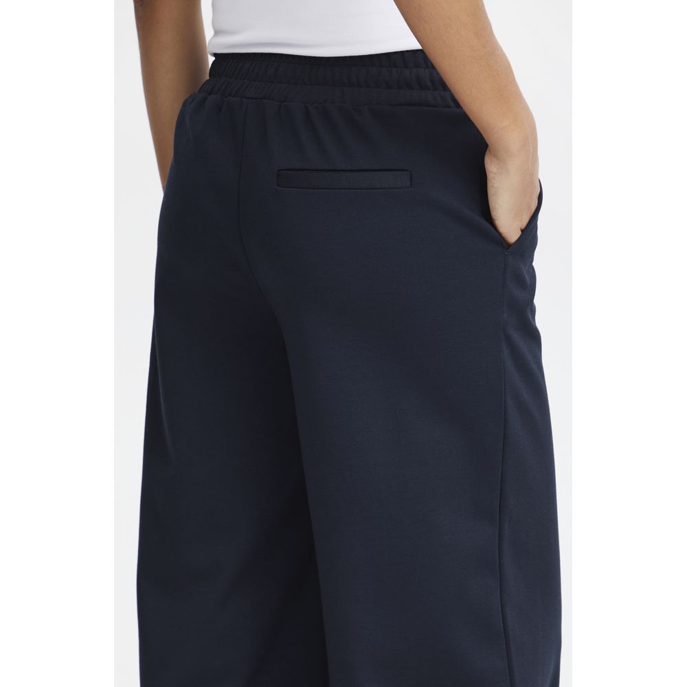 ICHI Blue Recycled Polyurethane Pant