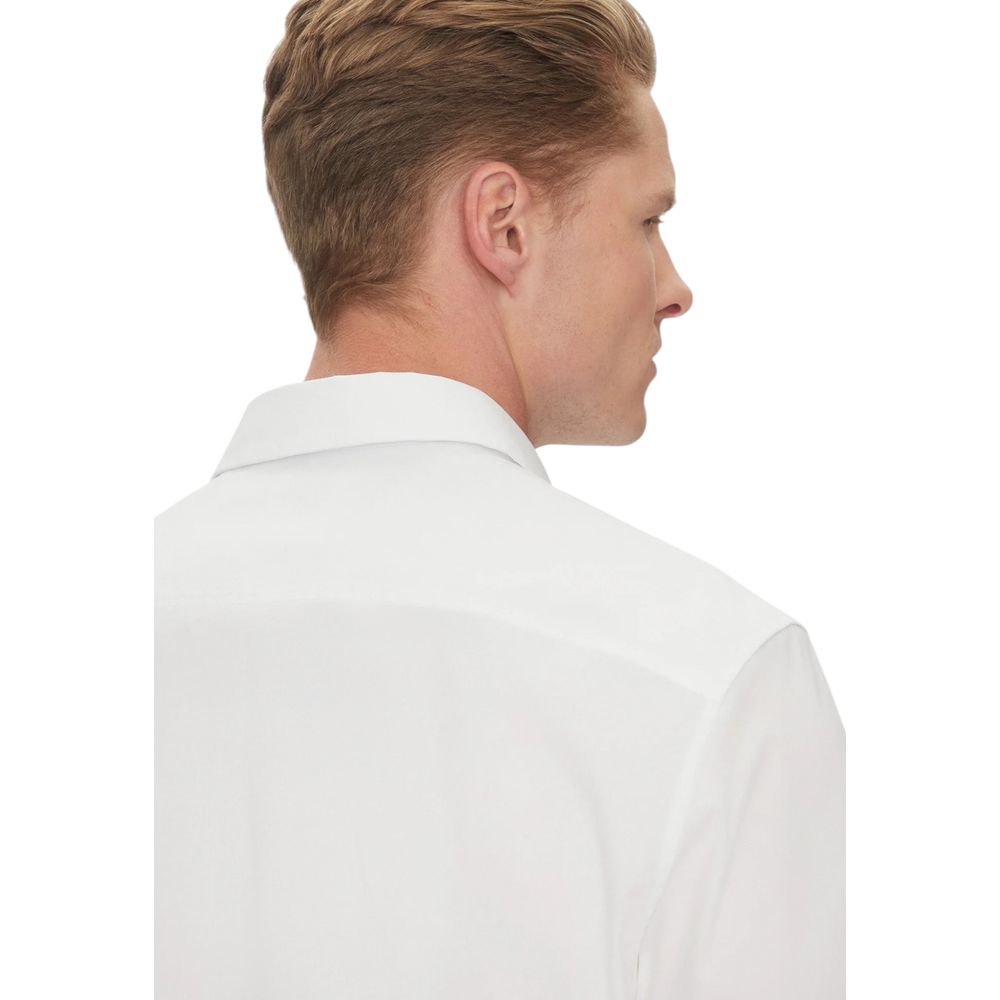 Calvin Klein White Organic Cotton Shortsleeve Shirt - Luxe Marca