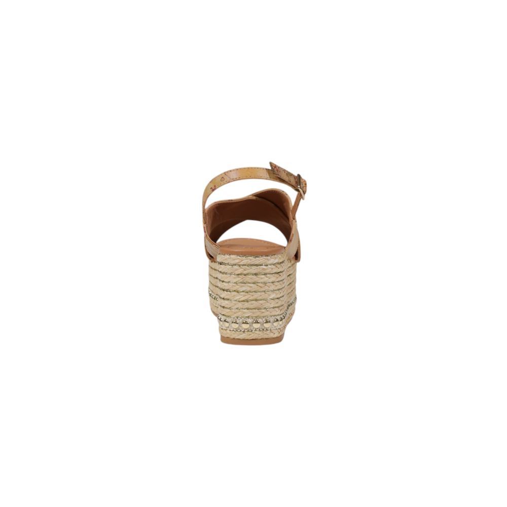 Alviero Martini Prima Classe Beige Polyethylene Platform Sandals