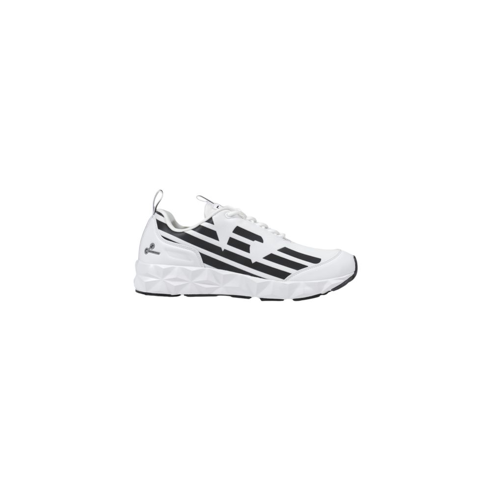 EA7 Emporio Armani Black And White Polyester Athletic Sneakers