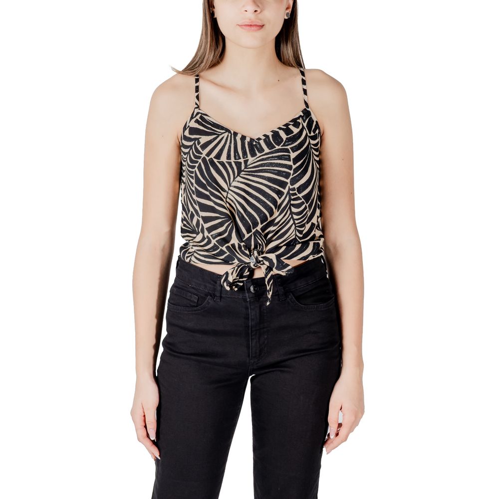 قميص داخلي من الفيسكوز باللون الأسود فقط