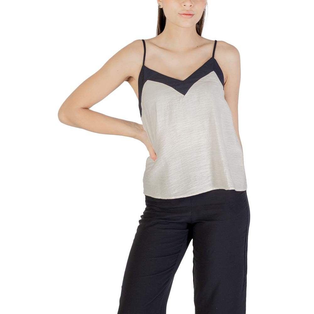 Vero Moda Cream Nylon Top