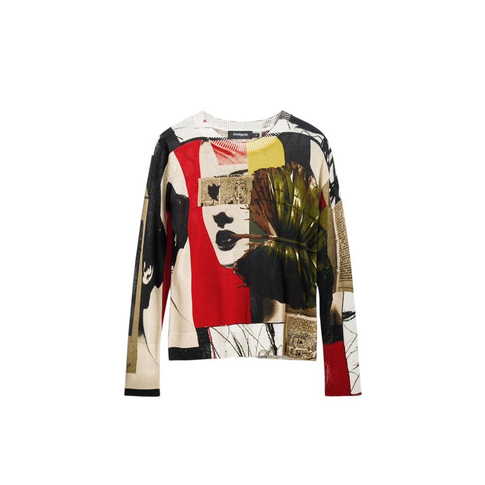 Desigual Green Viscose Sweatshirt