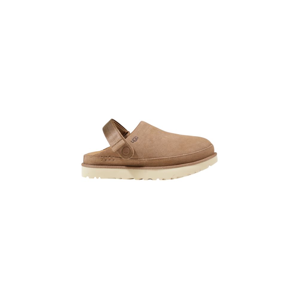أحذية UGG ذات الكعب العالي المصنوعة من البوليستر المعاد تدويره باللون البيج