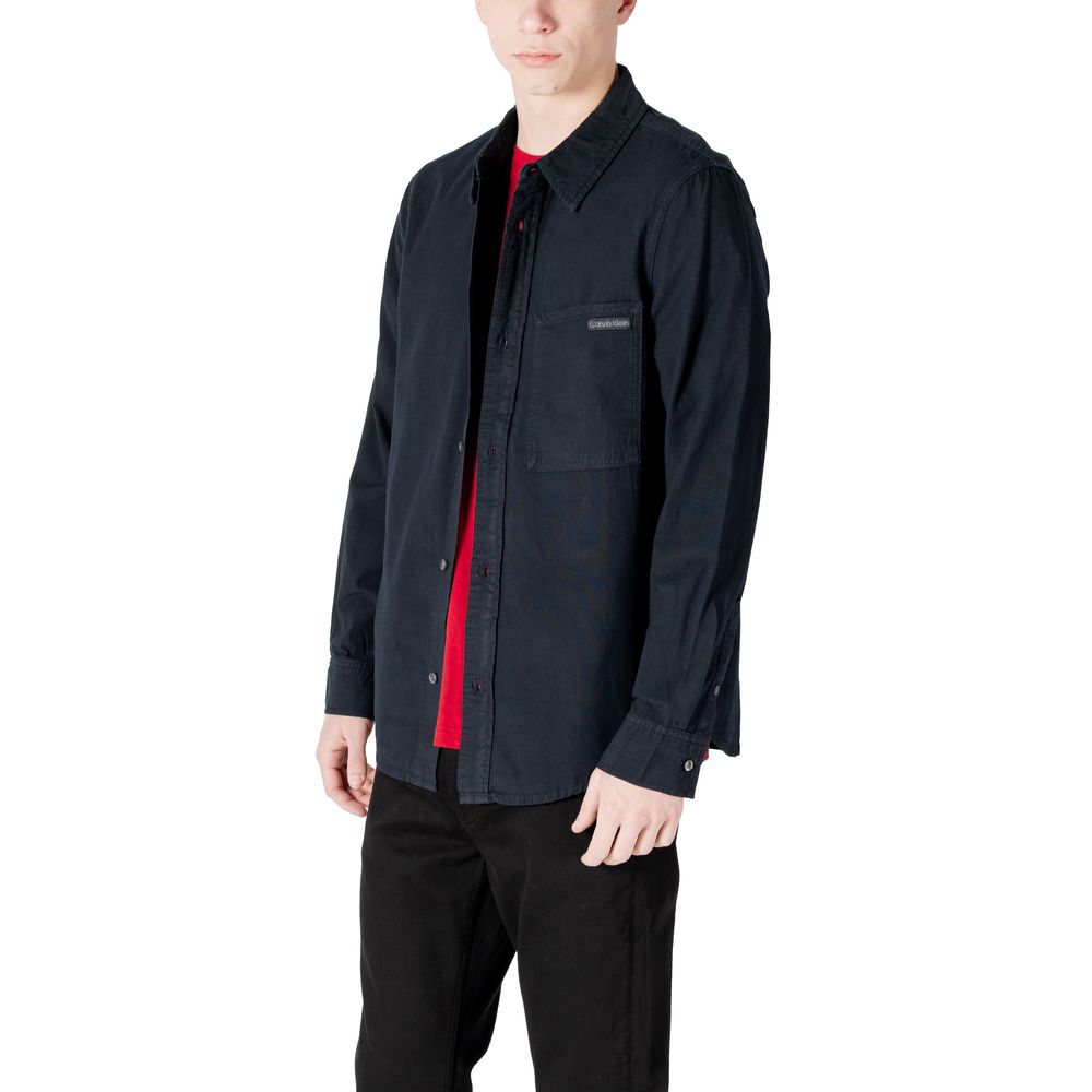 Calvin Klein Jeans Black Cotton Shirt - Luxe Marca