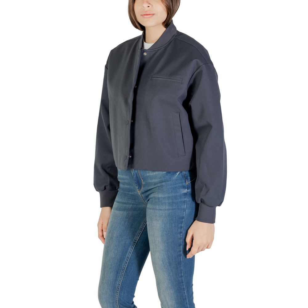 Calvin Klein Jeans Gray Recycled Polyester Bomber