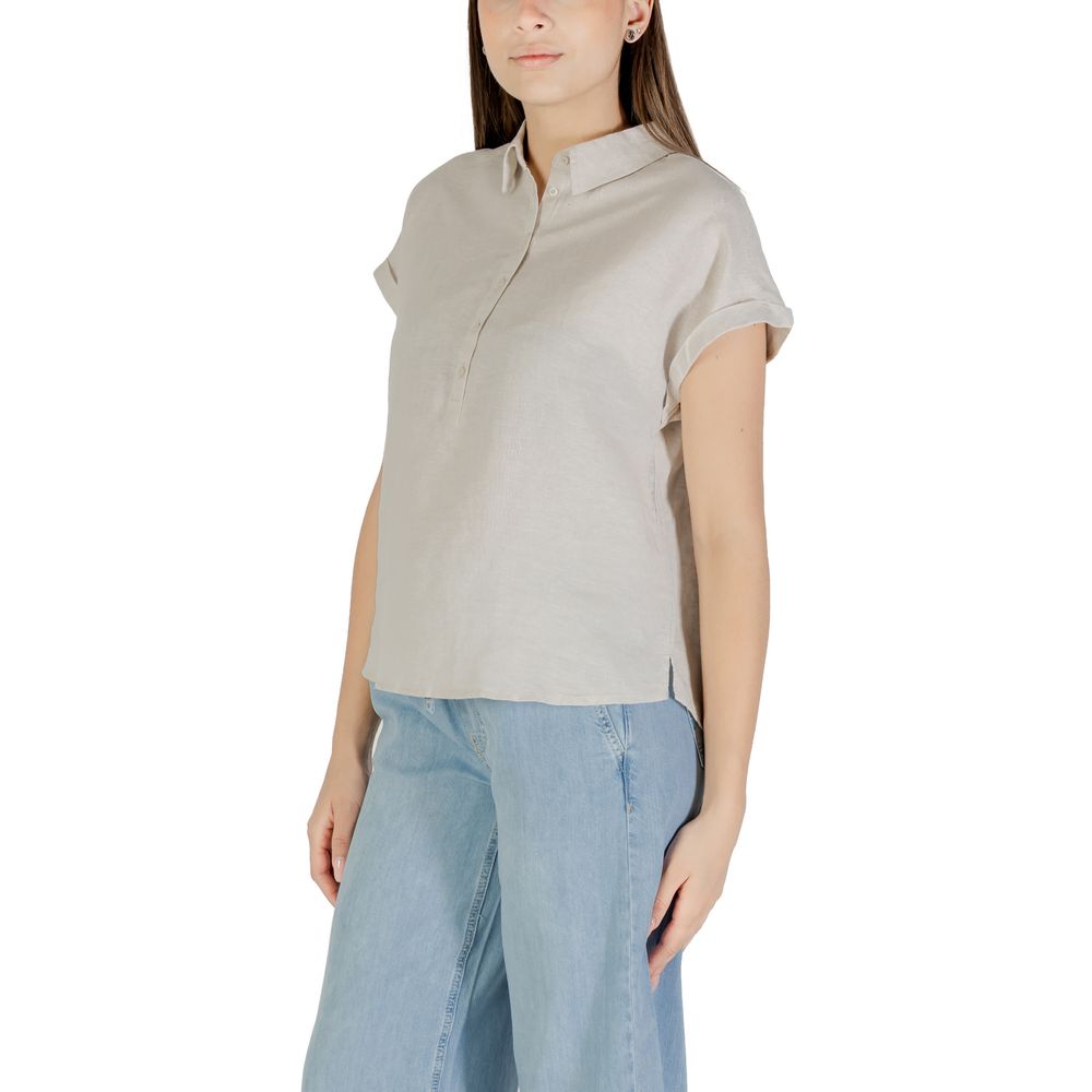 Street One Bicolor Linen Blouse