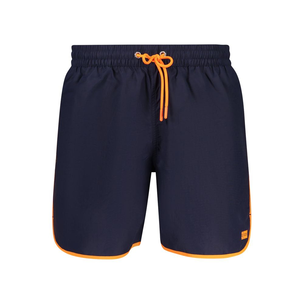 ملابس سباحة رجالية بوكسر من البولياميد الأزرق، النرويج 1963